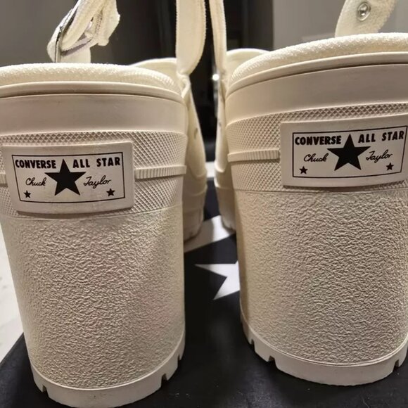 Chuck 70 De Luxe Heel Sandal Platform 2025 WHITE Women's Size 7 A13796C NEW - Picture 10 of 16